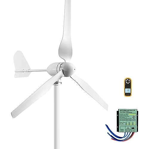 Smaraad Wind Turbine Generator 800W 48V, Wind Generator Kit with MPPT Controller 3 Blades for Home, RV, Boat, Car, Easy to Install
