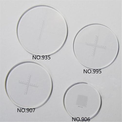 Microscope Kit Eyepiece Micrometer and Stage Objective Calibration Slide for Biological Microscope Ocular Eyepiece Ruler Dia 19mm 23mm 26mm Microscope Lens Adapters(NO.935)