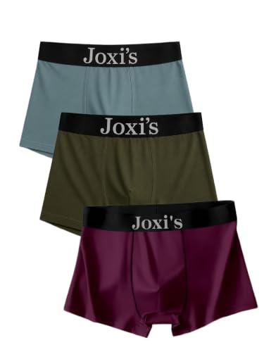 Image of Joxi's Men's Comfortable Cotton Blend Trunks Pack of 3 | Soft Stretch Material | Breathable Everyday Wear