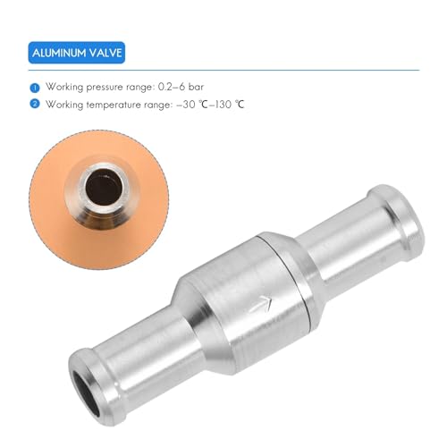 Clapet anti-retour carburant 10mm en aluminium usiné durable