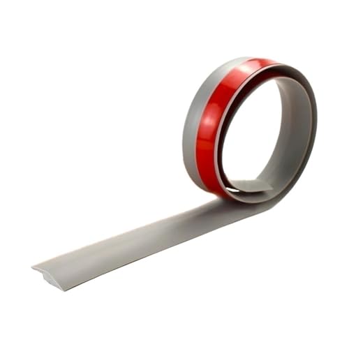 Floor Transition Strip Self Adhesive, 1m Laminate Floor Cover Strip 2inch Wide Trim Threshold Sealing Gap 1pc(Gray)