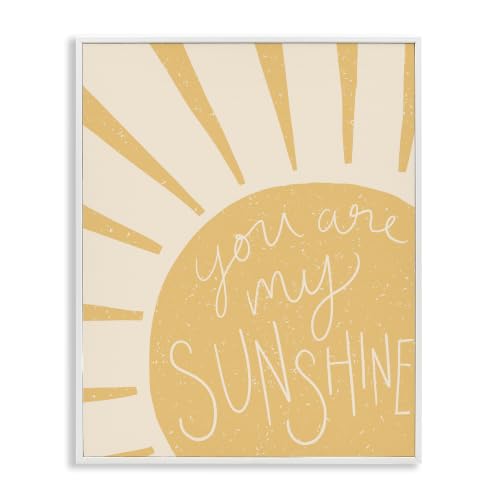 You Are My Sunshine Simplistic Sun Rays, 24 x 30 Inch Framed Giclée Print