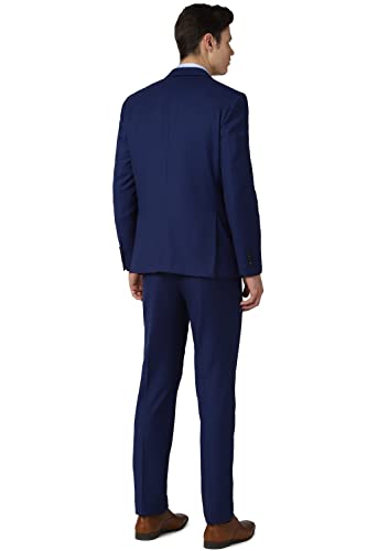 Image of Van Heusen Men's Wool Blend Navy Four Piece Suit Business Pants Set