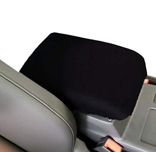 Car Console Covers Plus Made in USA Designed for Jeep Compass 2010-2024 Neoprene Auto Armrest Center Console Cover Protector Black