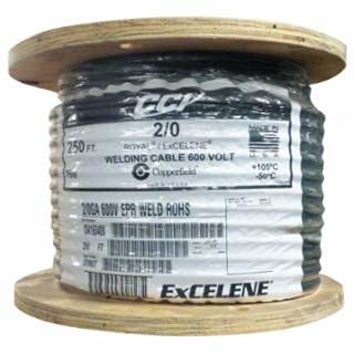 Weld Cable 2/0Awg 250' Rl