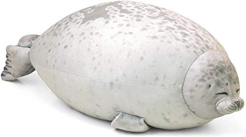 Almohada de Sello, Sello de Peluche de Juguete, Almohada de Foca gordita Almohada de Felpa Linda Almohada de Felpa de algodón de Peluche Regalo para Cumpleaños, Decoración Hogareña Type B 30 CM Cover