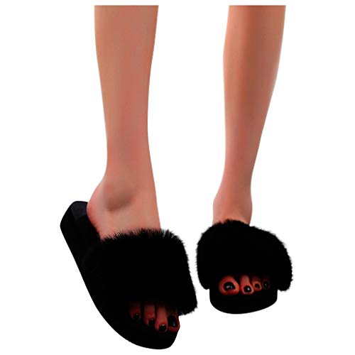 claquette fourrure amazon