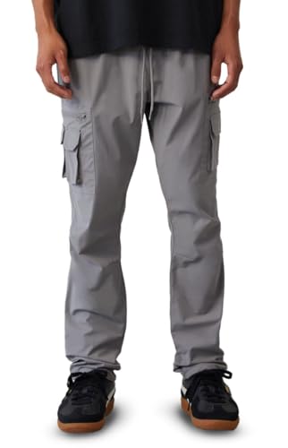 PacSun Men's Stretch Gray Slim Cargo Pants