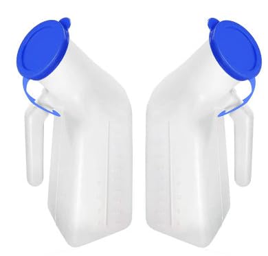 MEDIVEDHA Unisex Polypropylene Autoclavable Urinal Bottle for Men, Urine Collector for Men & Women, Hospital Urinal Pot for Travel (1000 Ml) (Pack of 2)-image-29