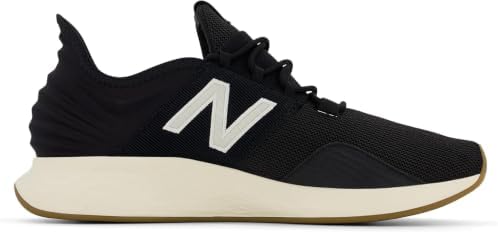 New Balance Men's Fresh Foam Roav, Black/Nb White/Permafrost, 9.5 W - 2