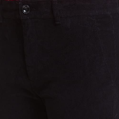 Image of Colorplus Men's Cotton Blend Solid Pattern Contemporary Fit Flat Front Casual Trouser
