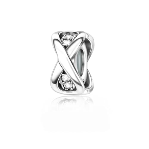 Image of ARTCHARM 925 Sterling Silver Stopper Beads Spacers Charms fits European DIY Bracelet, Personalized Gifts for Mothers Day /Birthday /Christmas