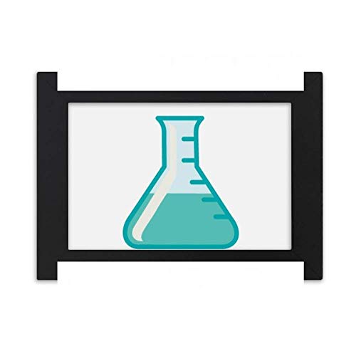 試験管液体科学実験 デスクトップフォトフレーム画像ブラックは、芸術絵画7 x 9インチ