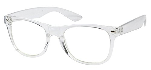 ShadyVEU - Translucent Clear Lens Round 80's UV Protection Rx-able Frame Geek Sun Glasses Women Men2