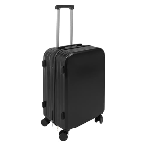 24" Travel Luggage Suitcase with Cup Holder,Travel Luggage Suitcase (Black)2