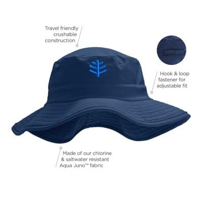 Kids' Bucket Hat - UPF 50+ Sun Protection - Surfs Up in Misty Aqua (Large/X-Large)2