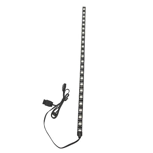 Jectse Magnetic PC LED Light Strip 15.7in, 5V ARGB Aura Sync, Customizable, 365 Light Effects, 16 Million Colors, for Computer Chassis Decoration