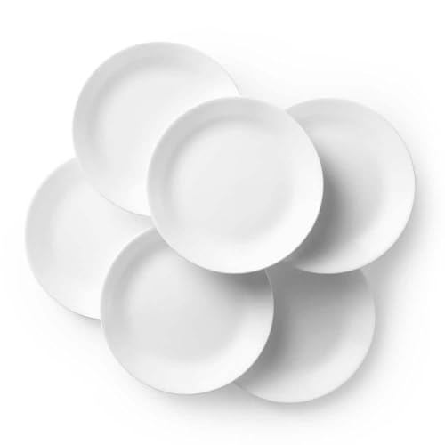 Corelle Winter Frost White Glass Dinner Plate Pack of 6, 26CM