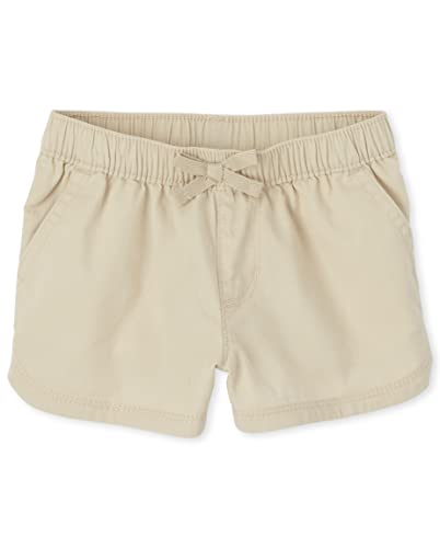 Image of The Children's Place Baby Girls Baby and Toddler Girls Twill Pull on Shorts