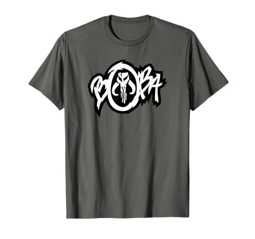 T-shirt Star Wars Boba Fett noir en coton vêtement série de science-fiction