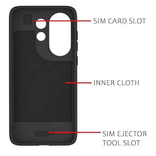 Image of Shockproof Case for Vivo X200 FE 5G | Full Camera Protection | TPU Flexible Back Cover for Vivo X200 FE 5G (Matte Black)