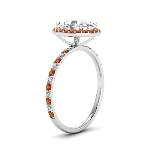 Image of Choose Your Gemstone Oval Halo Ring 925 Sterling Silver Oval Shape Halo Engagement Rings Gemstone Wedding Promise Gift Casual Wear Party Wear Daily Wear Office Wear US Size 4 to 12