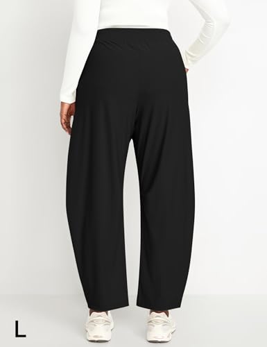 Ugerlov Womens Barrel Ankle Pants Quick Dry Lightweight Hiking Pants Wide Leg High Waisted Baggy Trousers with Pockets4