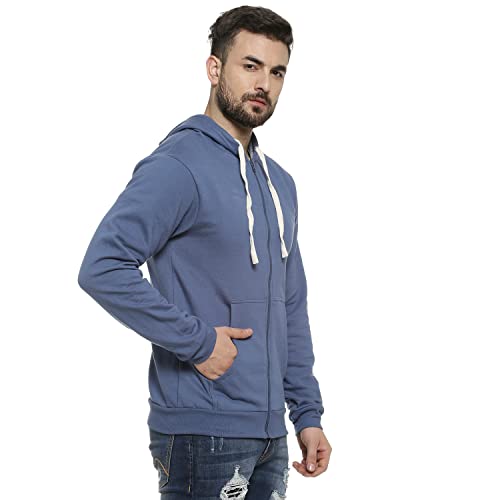 Image of Campus Sutra Men's Cotton Hooded Neck Sweatshirt