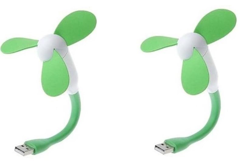 Image of Duxk Portable and Flexible (Three Blade) USB Fan for Smart Phone,Computer,Power Bank (2)