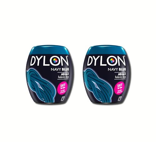 Dylon Machine Dye, Powder, Navy Blue POD 2 Packs