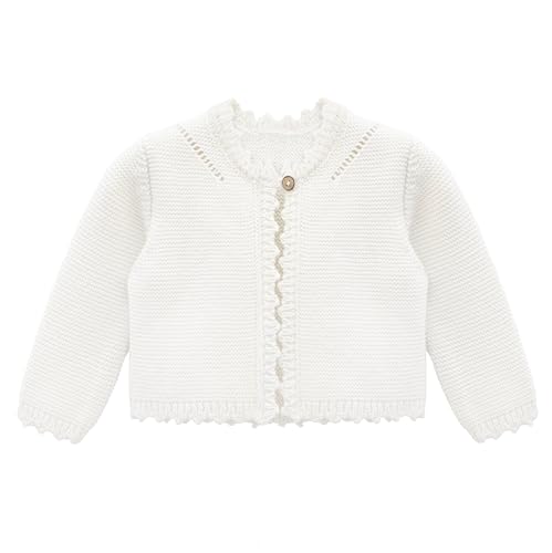 Lilax Baby Girls' Long Sleeve Shrug, Knit Girls Cardigan, Childrens Bolero