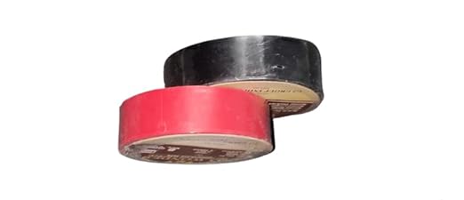 GLUE KING PVC Electrical Insulation Tape (Black-1,Red-1 Mix color|1+1|, 16mmx7mtrx0.125mm) - |Set of 2 Rolls|