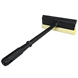 Window Squeegee Cleaning Tool 2 in 1 Window Cleaning Car Squeegee Windshield Cleaning Sponge and Rubber Squeegee,Yellow