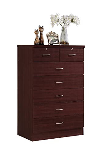 HODEDAH 7 Drawer Wood Dresser for Bedroom, 31.5 inch...