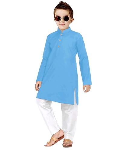 Image of Trustous Ethnic Wear Boys's Cotton Kurta Pyjama Sets