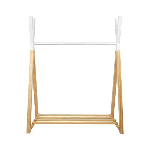 PuckDaddy Tipi Natural Wood Clothing Rack Cover
