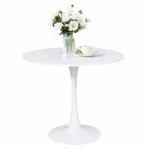 Table basse ronde blanche 80 cm table appoint salon café