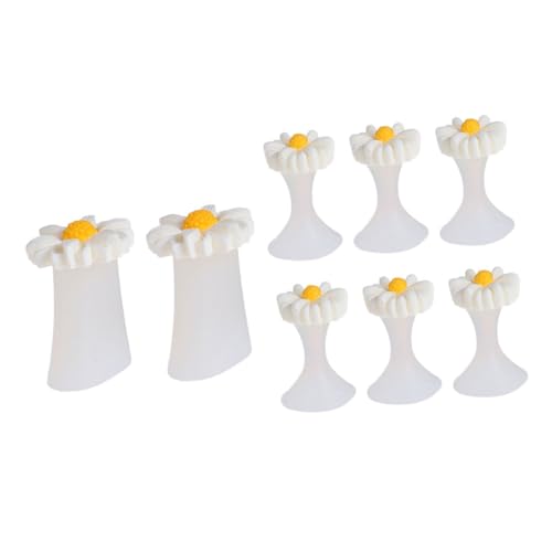 Healeved 8Pcs Silicone Toe Separators for Men Comfortable Toe Spreaders for Durable Nail Art Tool to Fix Toes and Enhance Manicure Experience