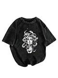 SOLY HUX Women's Graphic Tees Grunge Vintage T Shirts Summer Tops