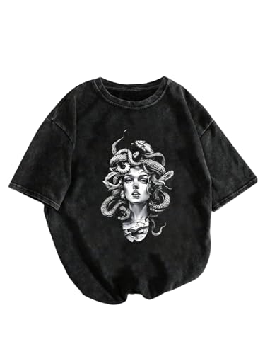 SOLY HUX Women's Graphic Grunge Vintage T Shirts Short Sleeve