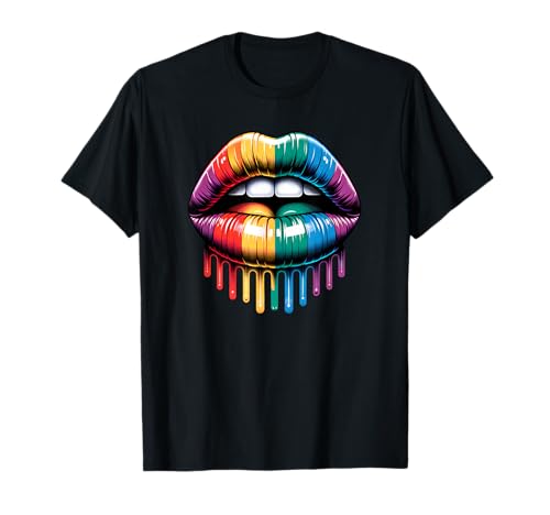 Regenbogen Parade Flagge Love CSD LGBTQ Monat Gay Pride T-Shirt