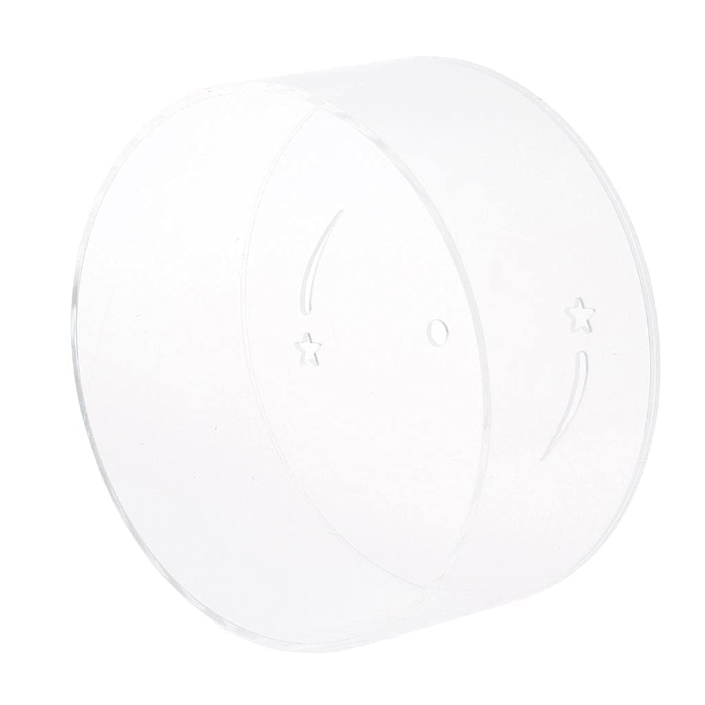 Acrylic Silent Hamster Wheel Pet Exercise Runner Stand, Clear 13cm/17cm/20cm - L