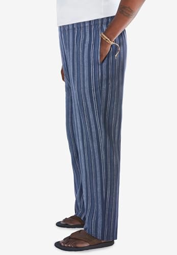 KingSize Men's Big & Tall Elastic Waist Gauze Cotton Pants3