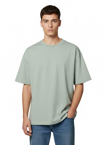 Image of Besick Oversized Plain Cotton Drop Shoulder Baggy fit Tshirt for Men