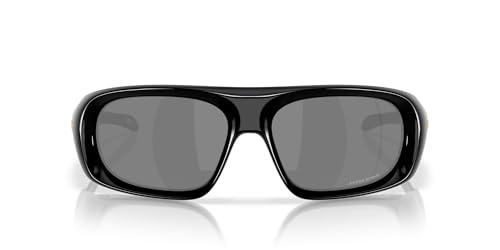 Oakley OO9491 Belleville Polarized Rectangular Sunglasses, Polished Black/Prizm Black, 61 mm