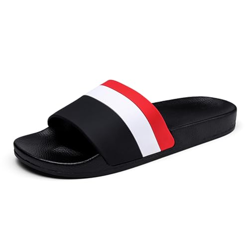 Men's Open Toe Slide Sandals - Comfortable Indoor & Outdoor Shower Slippers