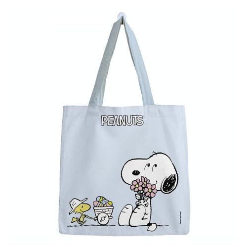 Bolsa de algodón de papel premium, Peanuts Snoopy huevos de Pascua (46 x 46 cm)