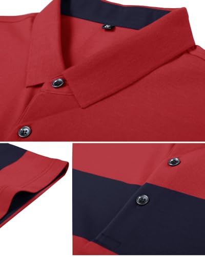 Image of Noble Monk Men's Regular Fit Polo T Shirt |Half Sleeves |Collar Tshirts T Shirt | Casual Tshirt