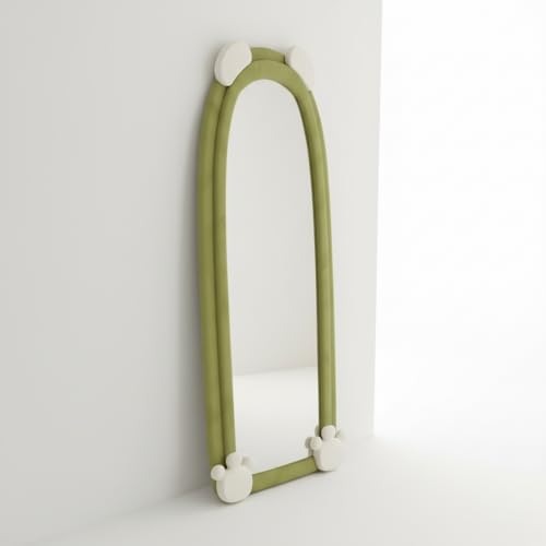 Image of APRODZ Full Length Bear Dressing Mirror | Floor Standing Full Body Mirror with Cute Bear Frame | Decorative Bedroom & Clothing Store Fitting Mirror for Home, Kids Room & Studio