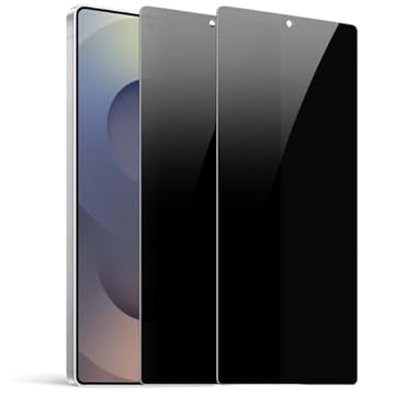 DIACUBE Pacote com 2 protetores de tela de privacidade para Samsung Galaxy S25 Ultra [anti-espião de 27°] Filme PET revestido de vidro duplo 9H ultrafino [desbloqueio rápido de impressões digitais